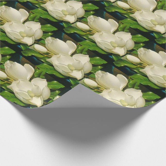 Papier Cadeau Fleur de Magnolia de Heade enveloppant du papier (Coin)