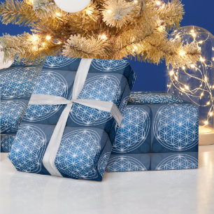 Papier Cadeau fleur de vie géométrie sacrée forme graine de vie