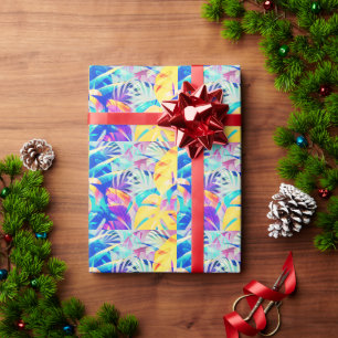 Papier Cadeau Fleur pastel abstrait moderne
