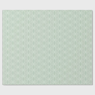 Papier Cadeau Fleur verte Sage du papier d'enveloppement
