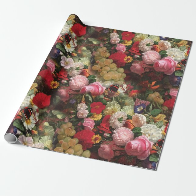 Papier Cadeau Fleuresse botanique (Déroulé)