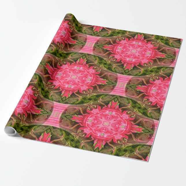 Papier Cadeau Fleurs.... (Déroulé)
