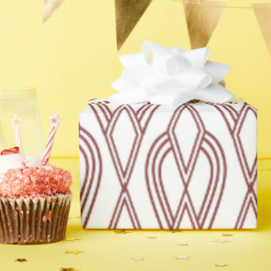 Papier Cadeau Fleurs Art Déco
