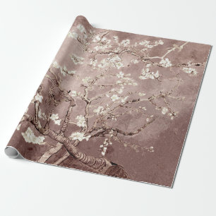 Papier Cadeau Fleurs d'amandier de Vincent Van Gogh Beige