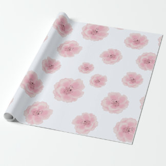 Papier Cadeau Fleurs de cerises roses. Motif sans couture. Sakur