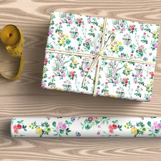 Papier Cadeau Fleurs de champ dynamiques (Créateur téléchargé)