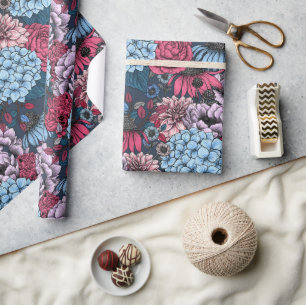 Papier Cadeau Fleurs de jardin
