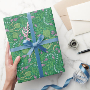 Papier Cadeau Fleurs de la Fête des Mères Lys de la Vallée Crocu