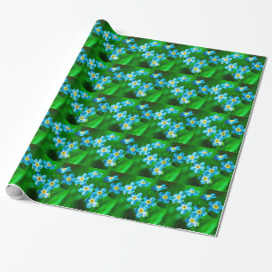 Papier Cadeau Fleurs de myosotis
