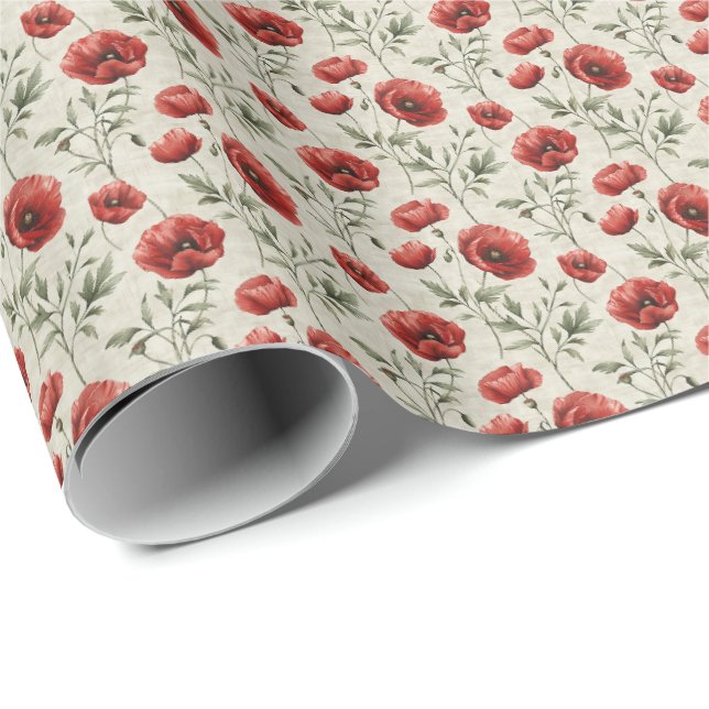 Papier Cadeau Fleurs de papier d'enveloppement de papier à envel (Coin rond)