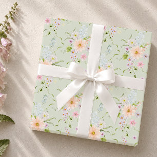 Papier Cadeau Fleurs de prairie anglaise