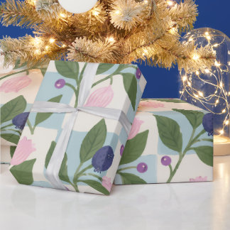 Papier Cadeau Fleurs de Prairie de Myrtille