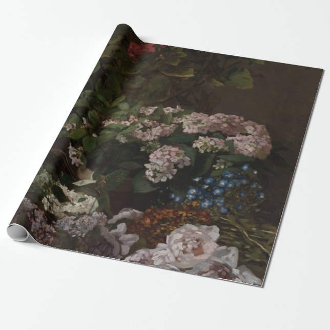 Papier Cadeau Fleurs de printemps - Claude Monet (Déroulé)