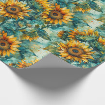 Fleurs de soleil aquarelle (Lumière)