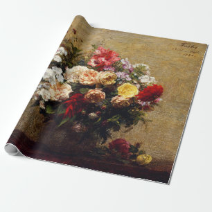 Papier Cadeau Fleurs d'été vintages par Henri Fantin-Latour