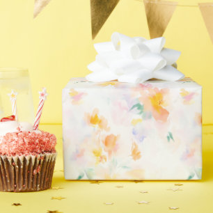 Papier Cadeau Fleurs élégantes de printemps et d'été pour offrir