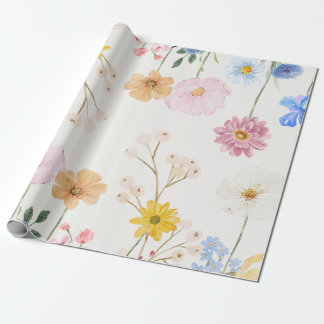 Papier Cadeau Fleurs florissantes