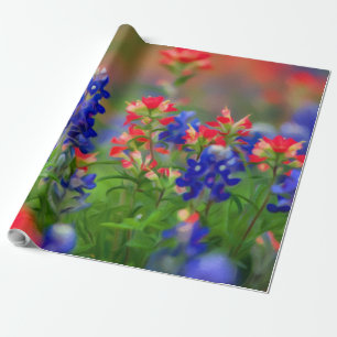 Papier Cadeau Fleurs sauvages pastel