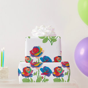 Papier Cadeau Fleurs vintages