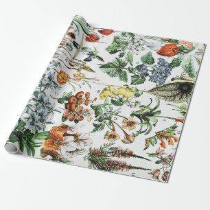 Papier Cadeau Fleurs vintages