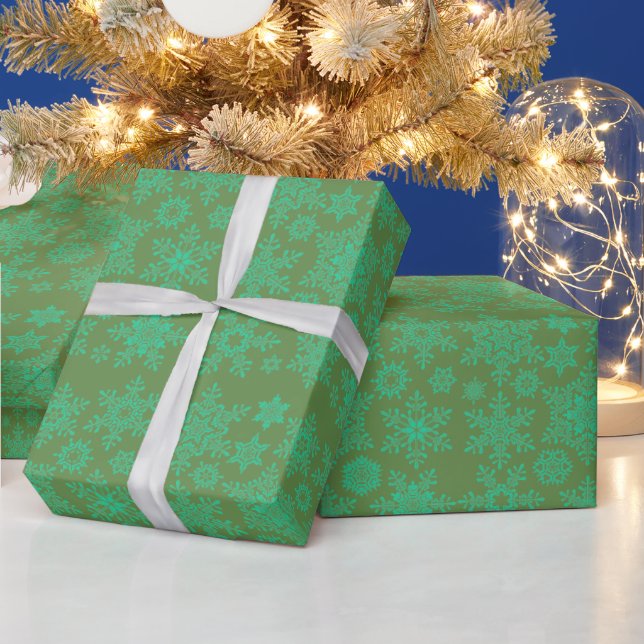 Papier Cadeau Flocon de neige de Noël (Vacances)