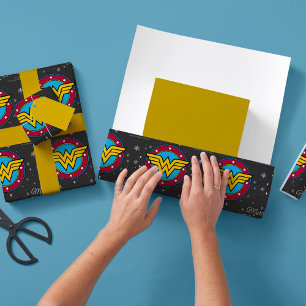 Papier Cadeau Flocon de neige de Noël de la Femme-veine personna