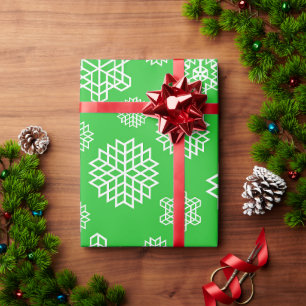 Papier Cadeau Flocon de neige sans joint de Noël