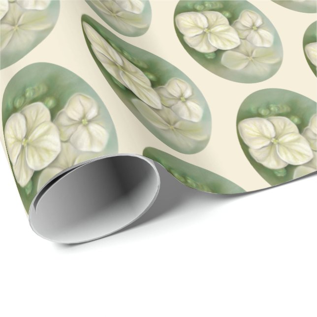 Papier Cadeau Floral (Coin rond)