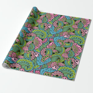 Papier Cadeau Floral décoratif