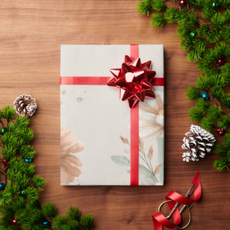 Papier Cadeau floral design