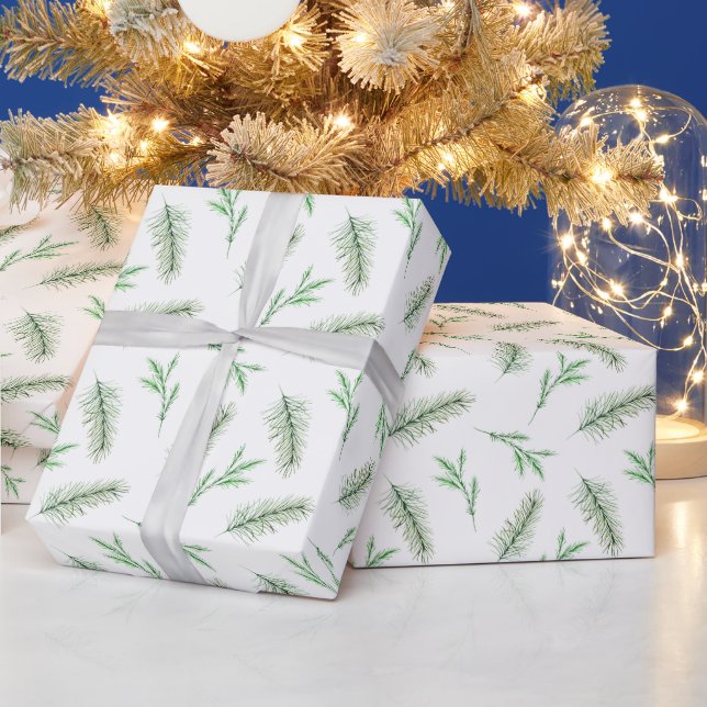 Papier Cadeau Floral d'hiver (Vacances)