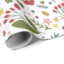Floral motif de Noël
