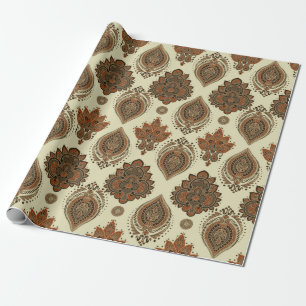 Papier Cadeau Floral paisley seamless pattern. Vintage illustrat