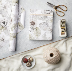 Papier Cadeau Floral tropical d'été