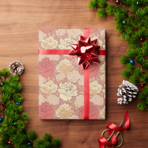 Papier Cadeau Floral vintage
