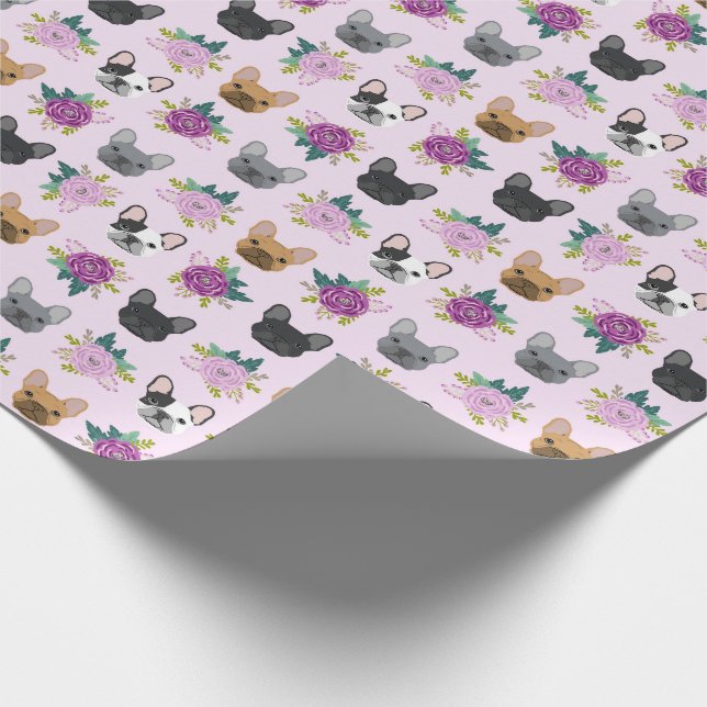 Papier Cadeau Flore de la lavande de Bulldog en France (Coin)