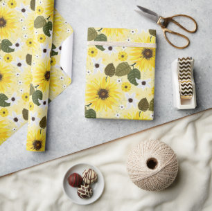 Papier Cadeau Flore de tournesol
