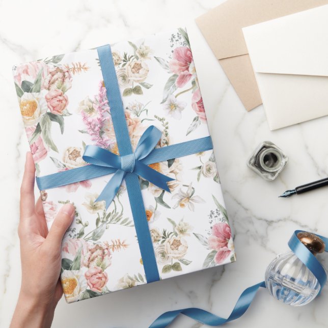 Papier Cadeau Flore printanière (Cadeaux)