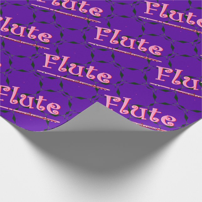 Papier Cadeau Flûte rose (Coin)