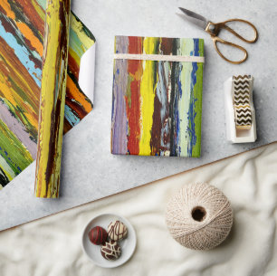 Papier Cadeau Flux de peinture verticale Abstraits