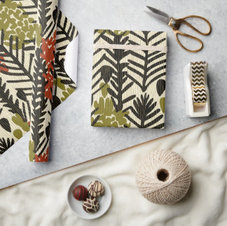 Papier Cadeau Fond d'écran Tropical Olive Grove