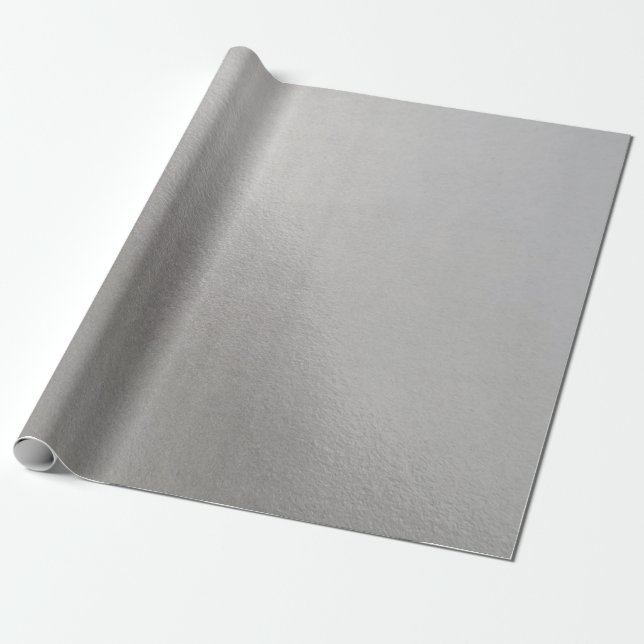 Papier Cadeau fond métallique argent scintillement arrière - pla (Déroulé)