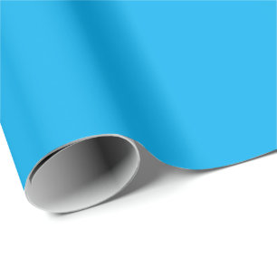 Papier Cadeau Fond uni bleu cyan   Style minimaliste d'été