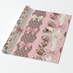 Papier Cadeau Football Coquette à motif léopard (9)