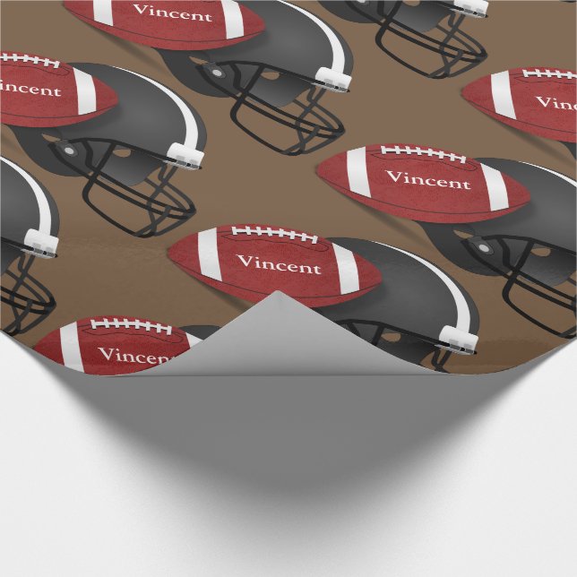 Papier Cadeau Football personnalisé (Coin)
