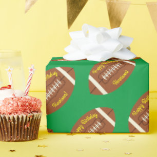 Papier Cadeau Football Sports fête d'anniversaire