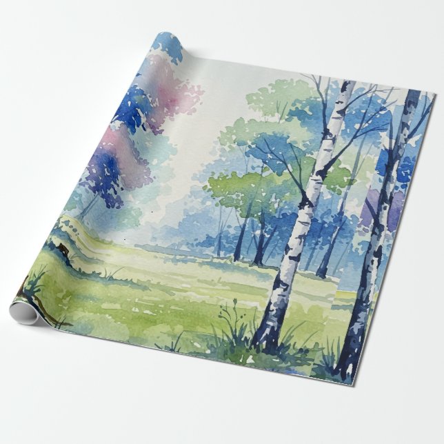 Papier Cadeau Forest landscape (Déroulé)