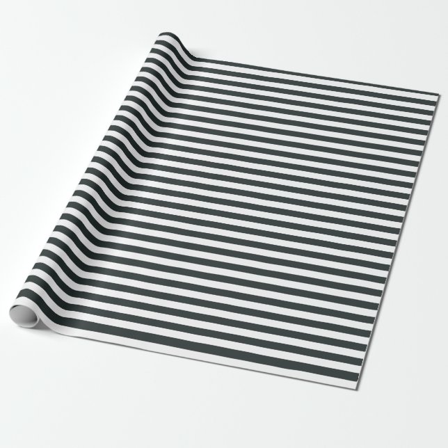 Papier Cadeau Forêt-Noire Grandes vertes et blanches (Déroulé)