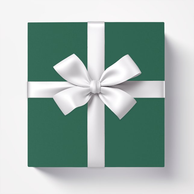 Papier Cadeau Forêt solide vert foncé (Créateur téléchargé)