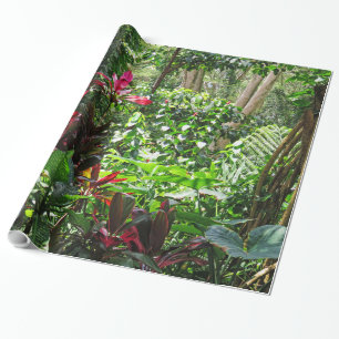 Papier Cadeau Forêt tropicale hawaïenne